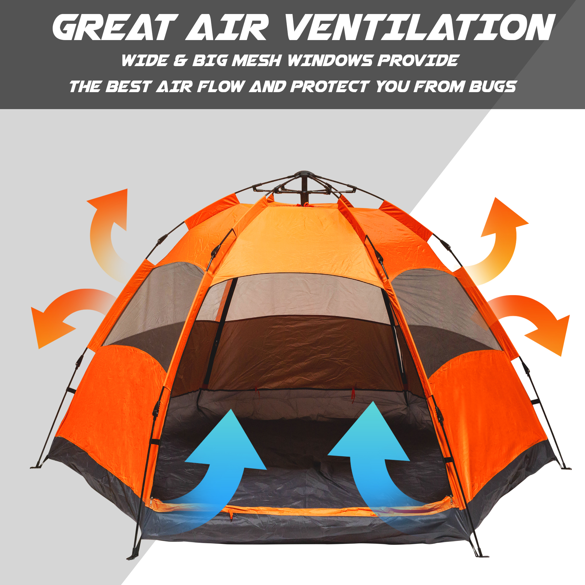 Cynetus 2-3 Person Camping Tent Lightweight Waterproof Automatic Pop Up Beach Tent