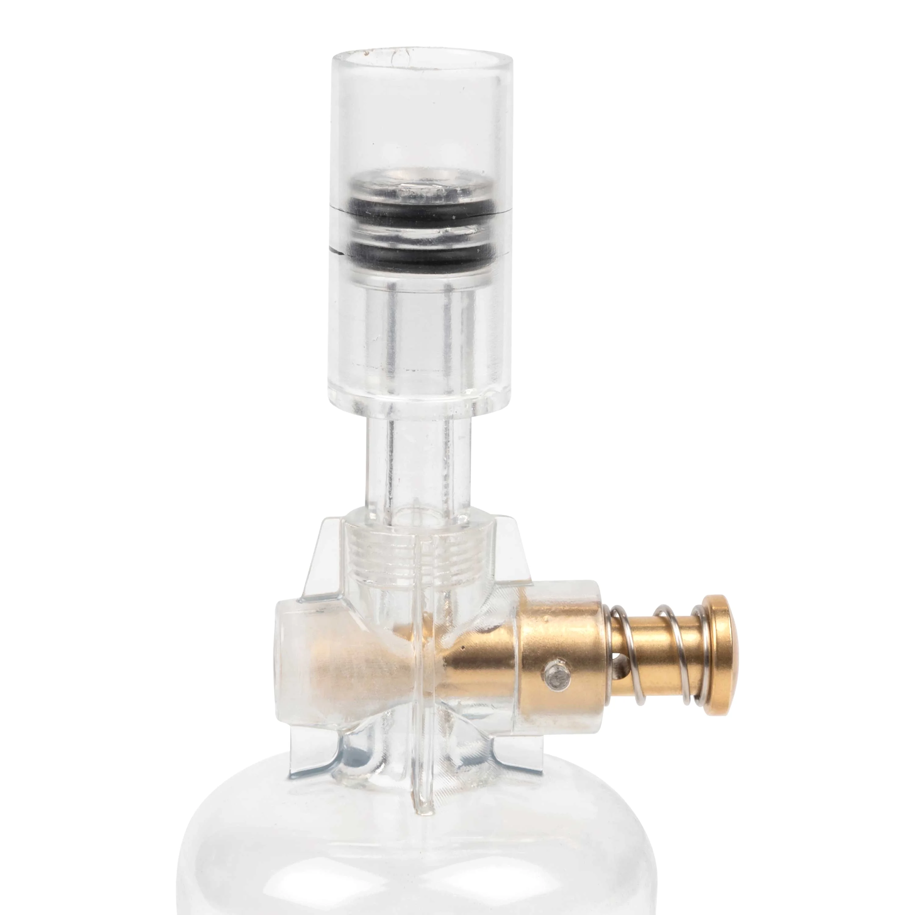 Thunder Cloud Vision Powder Flask, 4 oz, Clear, Fiberglass, 1