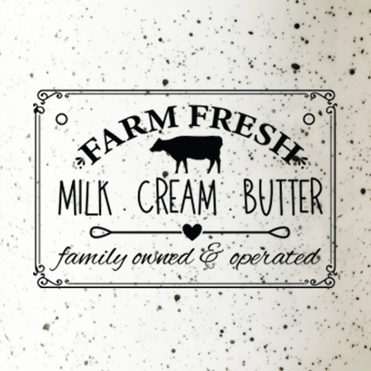 American Atelier, Round, White Ceramic Kitchen Canisters with Lids (Farm Fresh), Set of 3