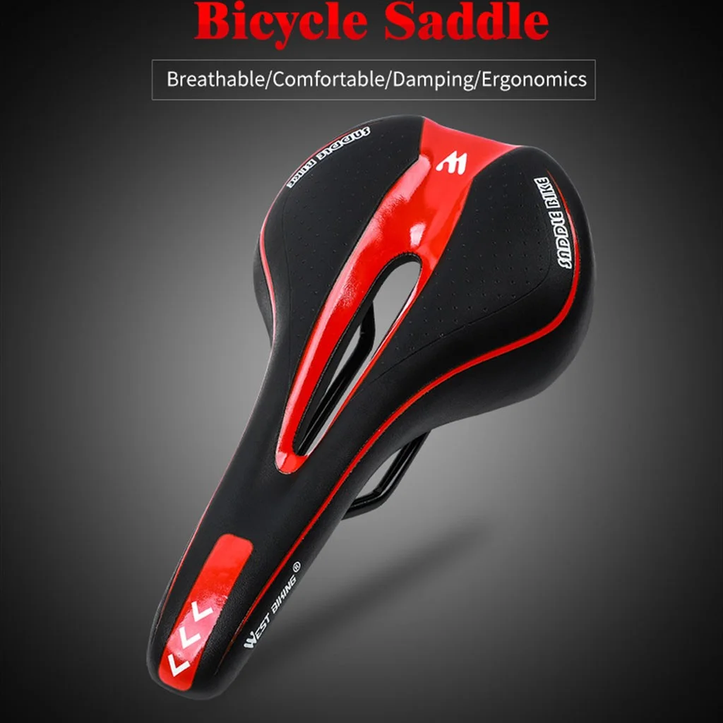 Bicycle Seat Saddle Mountain Bike Road Seat Cushion Hollow Silicone Car Seat
