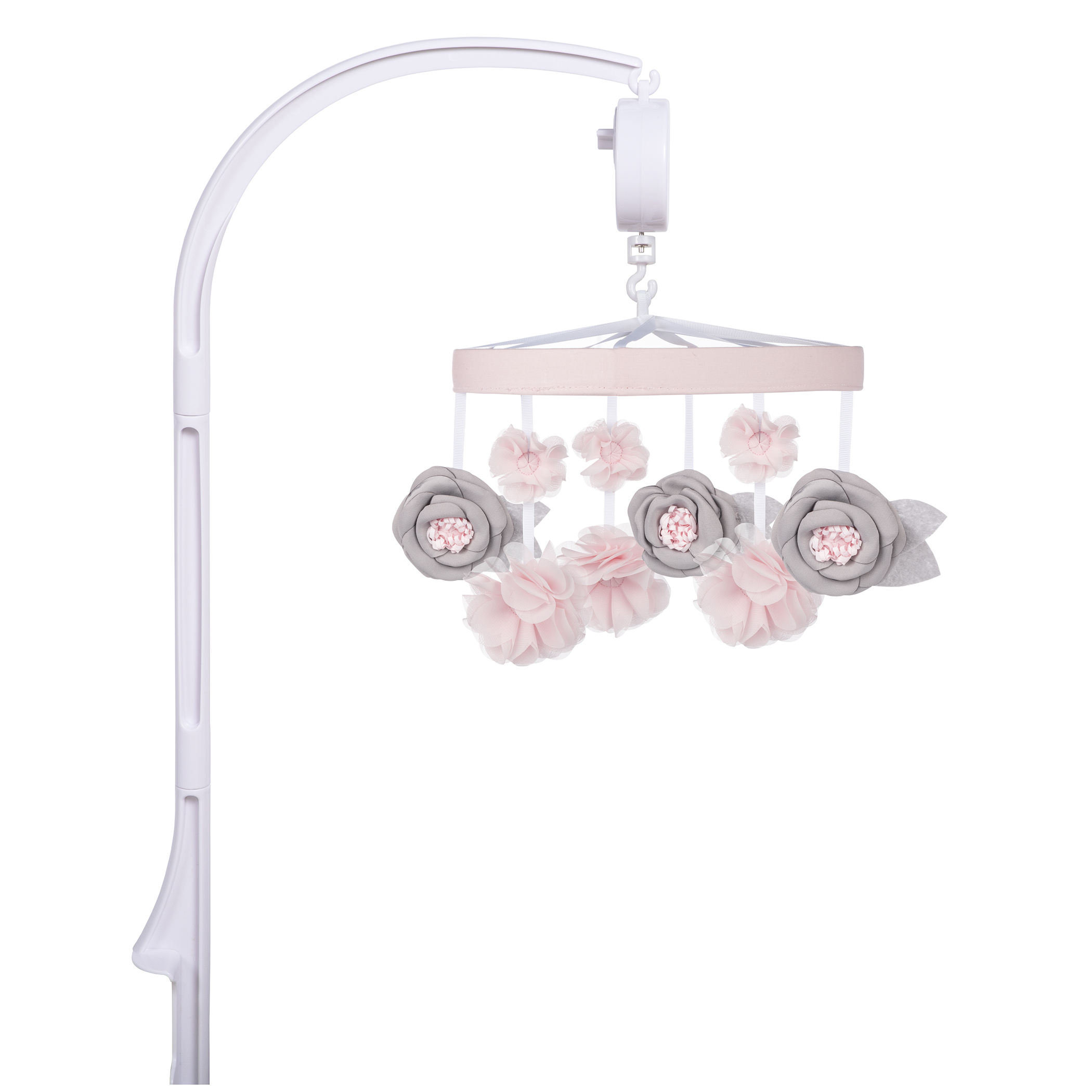 Sammy & Lou Pink Floral Musical Crib Mobile for Girl, Infant, Floral Character