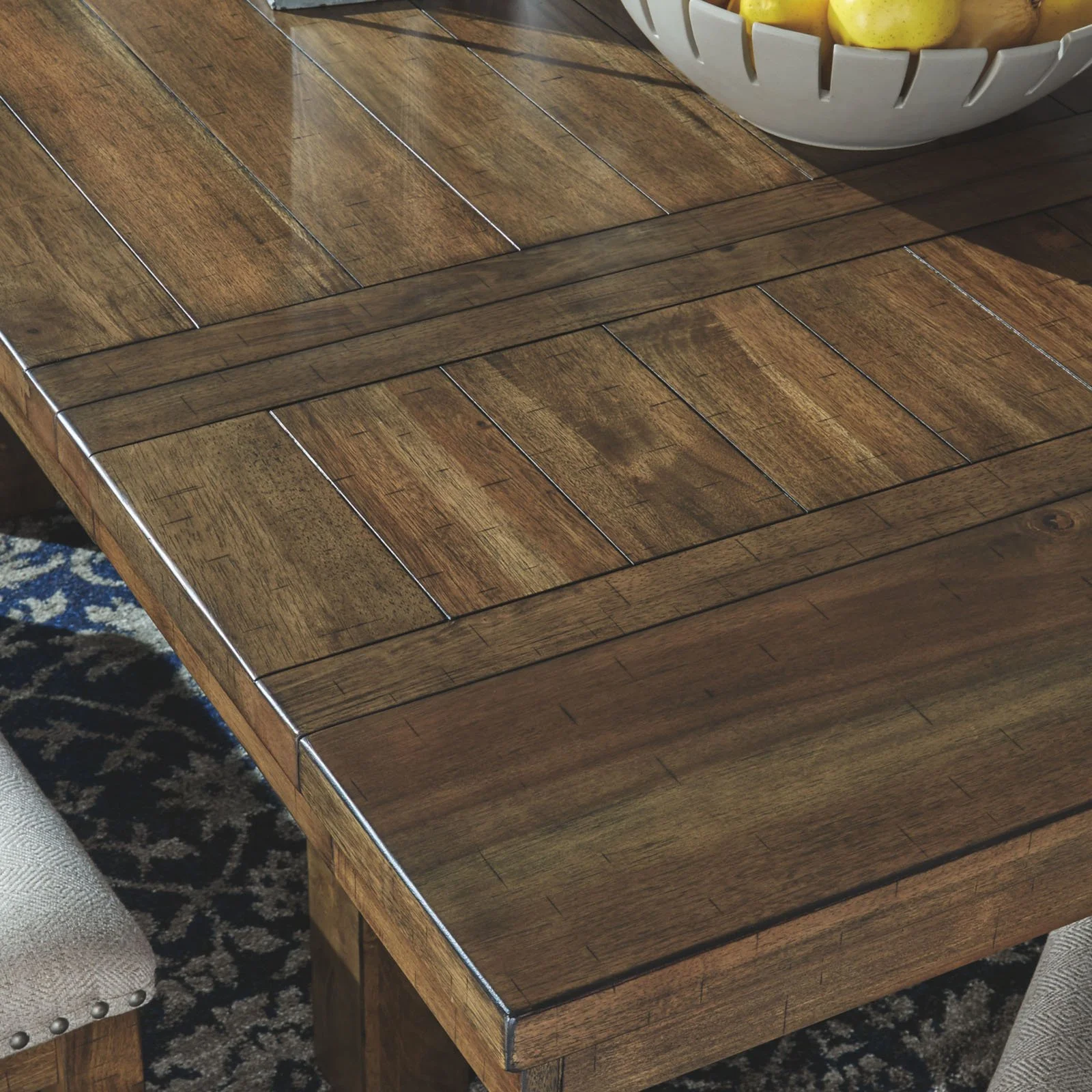 Ashley Furniture Moriville Extendable Dining Table in Grayish Brown