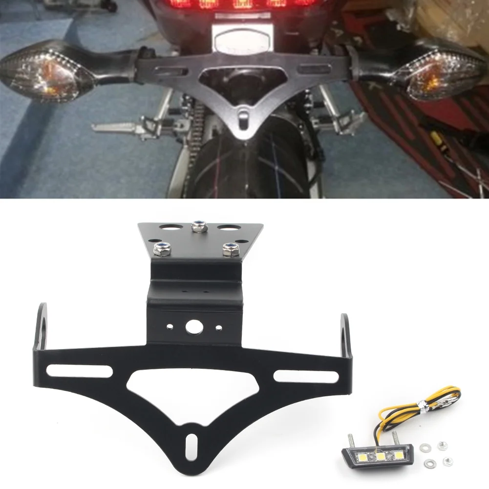 NS Mount License Plate Bracket, License Plate Frame Bracket Mount Holder, Motorbike Fender Eliminator Cover for HONDA CB650F CBR650F 2014-2017, Black