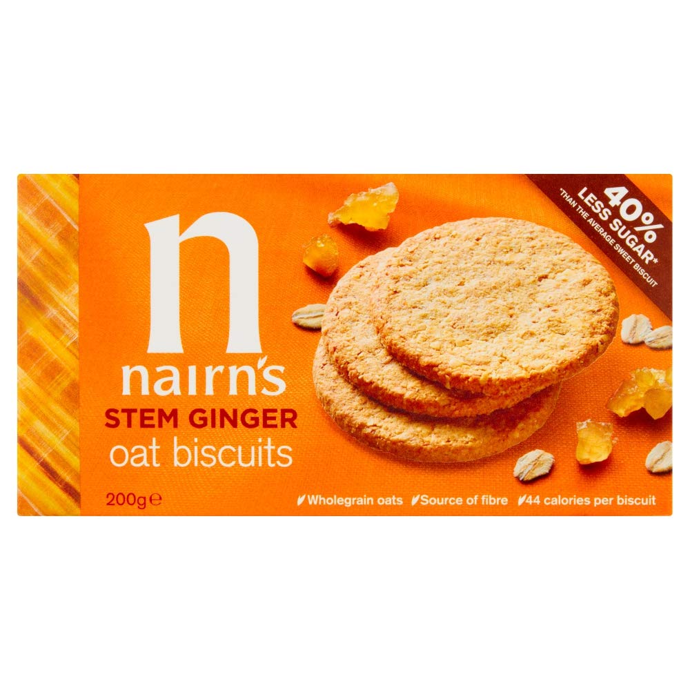Nairn,S Stem Ginger Oat Biscuits, 7.1-Ounce Boxes (Pack Of 6)