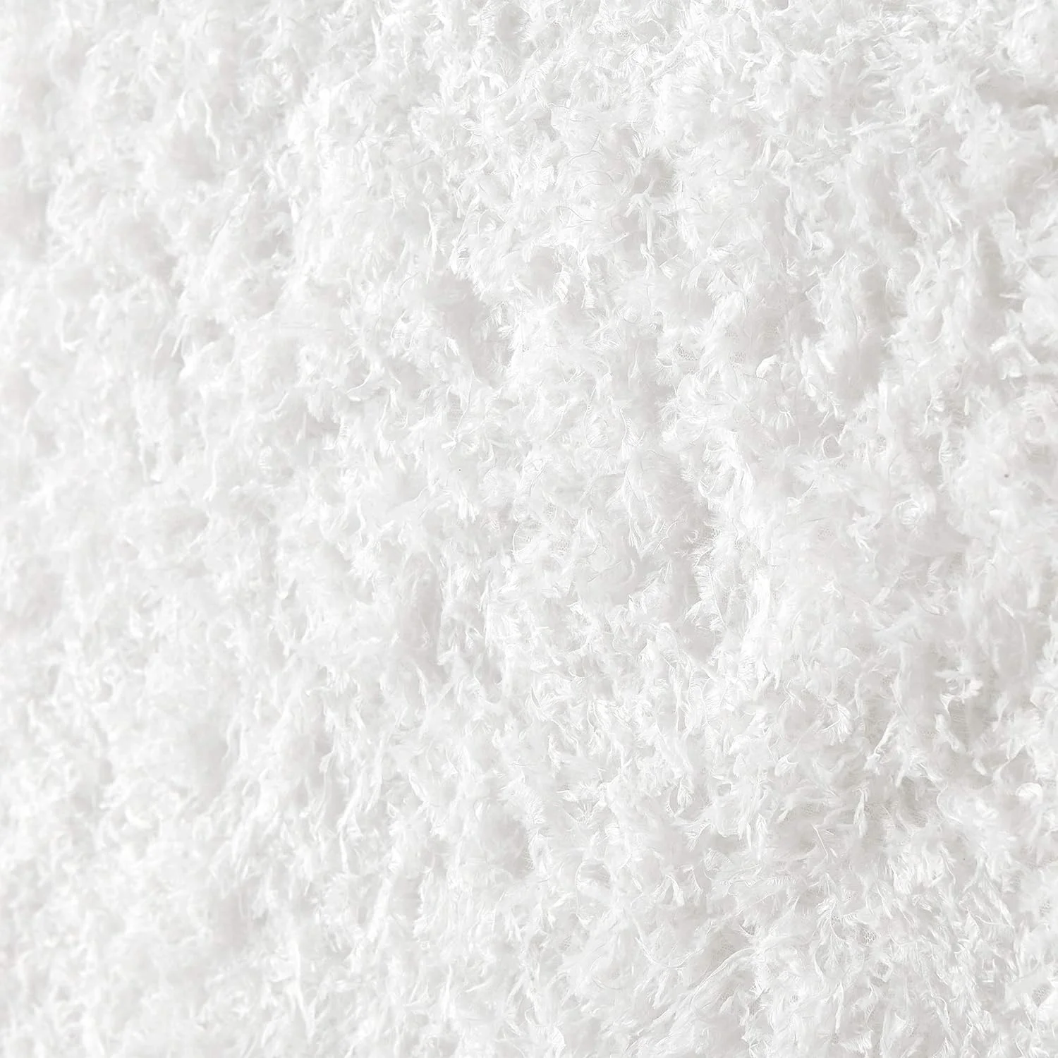 Fluffy Feathers College Headboard - Plush Texture White