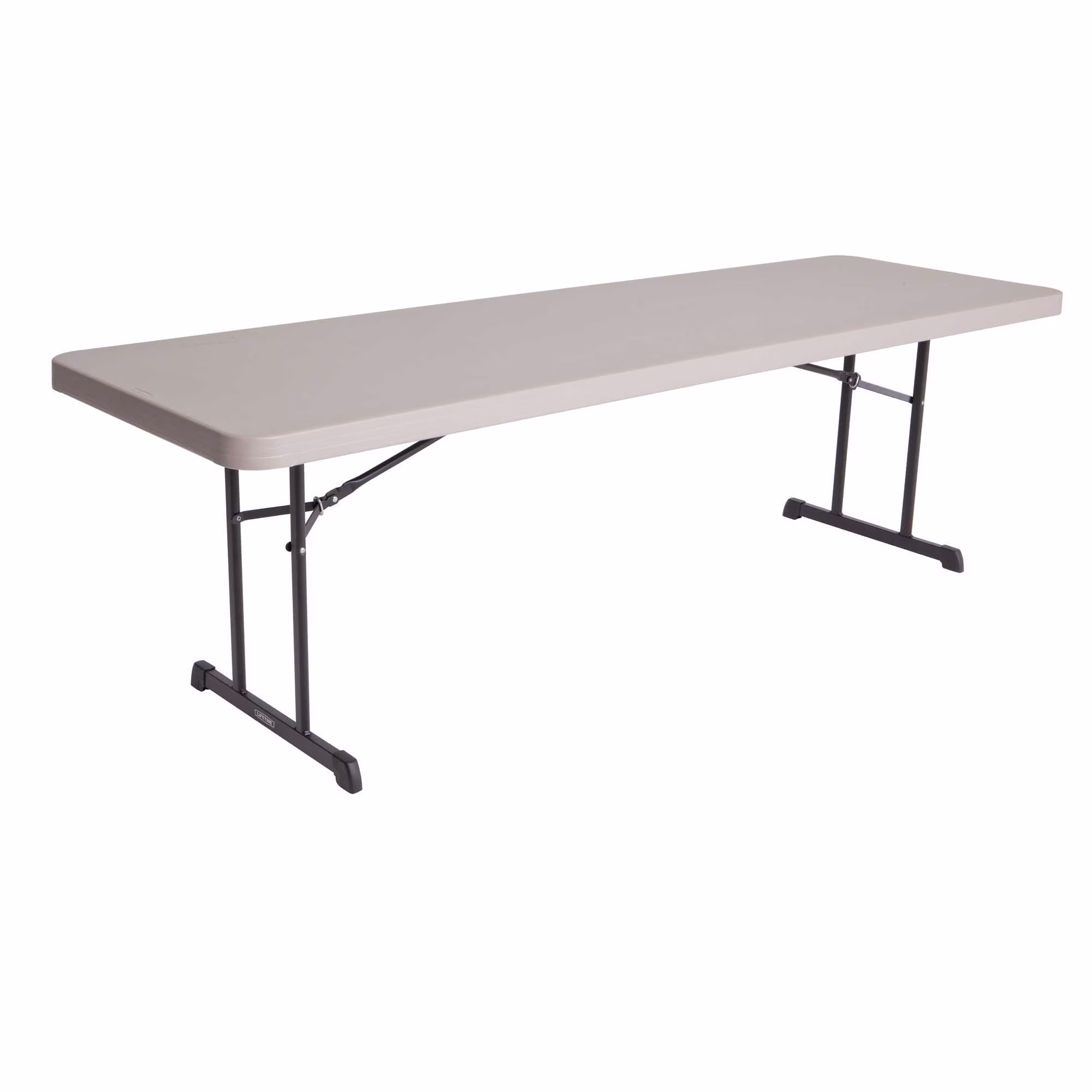 Lifetime 8 Foot Rectangle Folding Table, Indoor/Outdoor Professional Grade, Putty (80127)