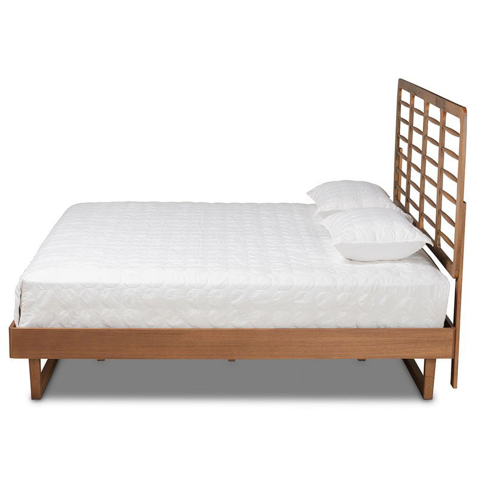 Bowery Hill Brown Finished Wood King Size Platform Bed