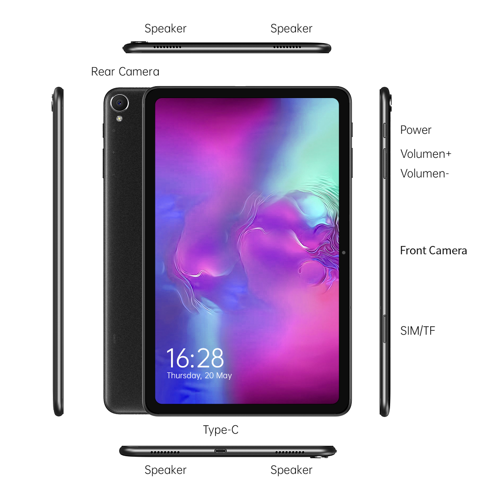 ALLDOCUBE iPlay40 Pro Tablet PC, Android 11, 10.4 inch HD IPS Screen, 2000x1200 Pixel, 8GB RAM, 256GB ROM,  5MP+8MP Camera with Flash, USB-C 2.0, 2.4G+5G WiFi, Bluetooth 5.0, TF Expansion