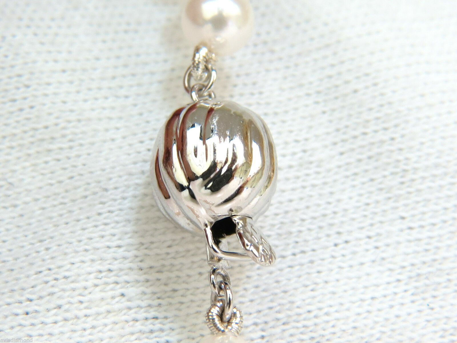 18KT 1.83CT NATURAL VIVID PINK SAPPHIRE ENHANCER & JAPANESE PEARL NECKLACE