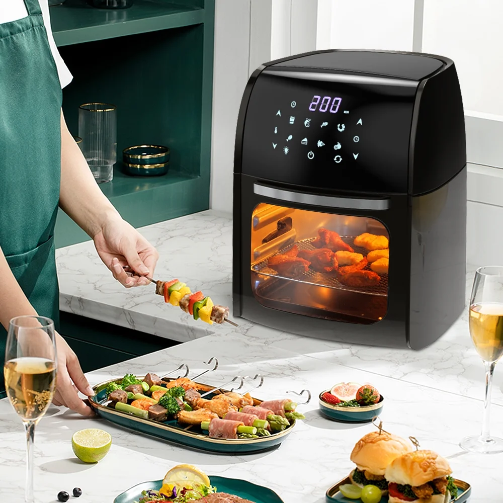 Air Fryer Max XL Digital Hot Oven Cooker, One Touch Screen with 8 Cooking Functions, Preset and Shake Reminder, 5.8 QT, Black