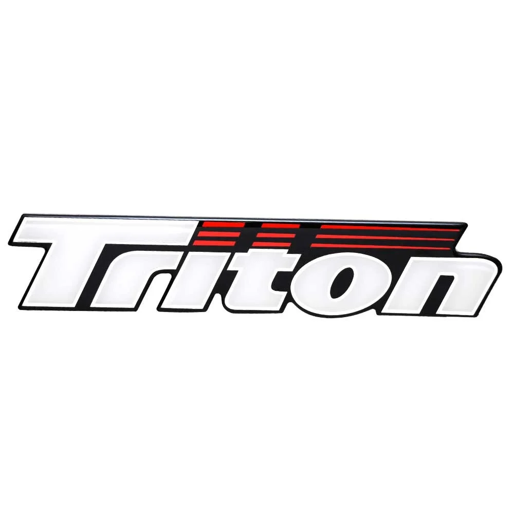 Triton Boat Raised Decal 200355 | 9 3/4 x 1 7/8 Inch Red White Black