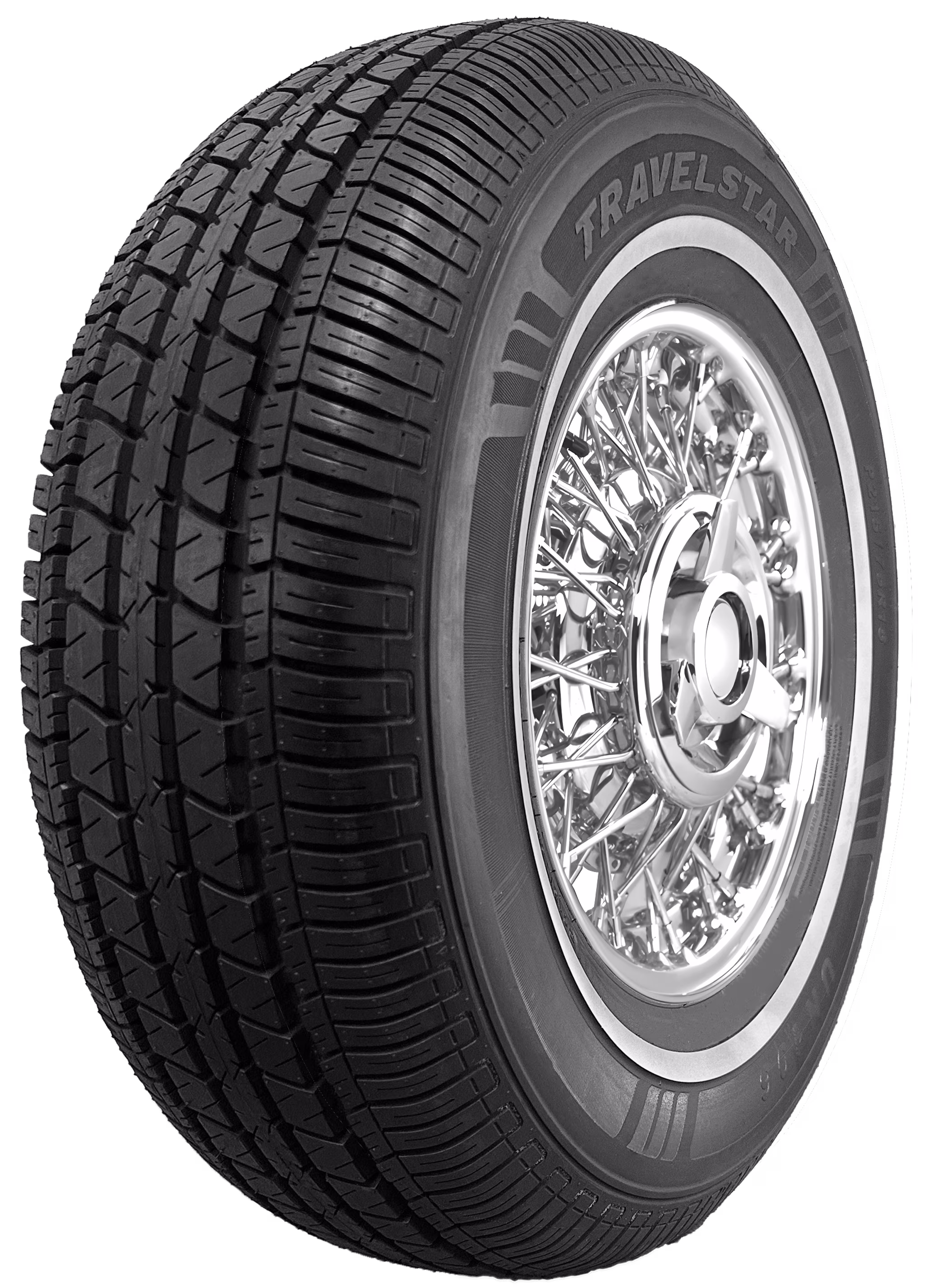 Travelstar UN106 All Season Tire 215/75R15 100S Passenger Tire 215/75/15,White Wall 18mm