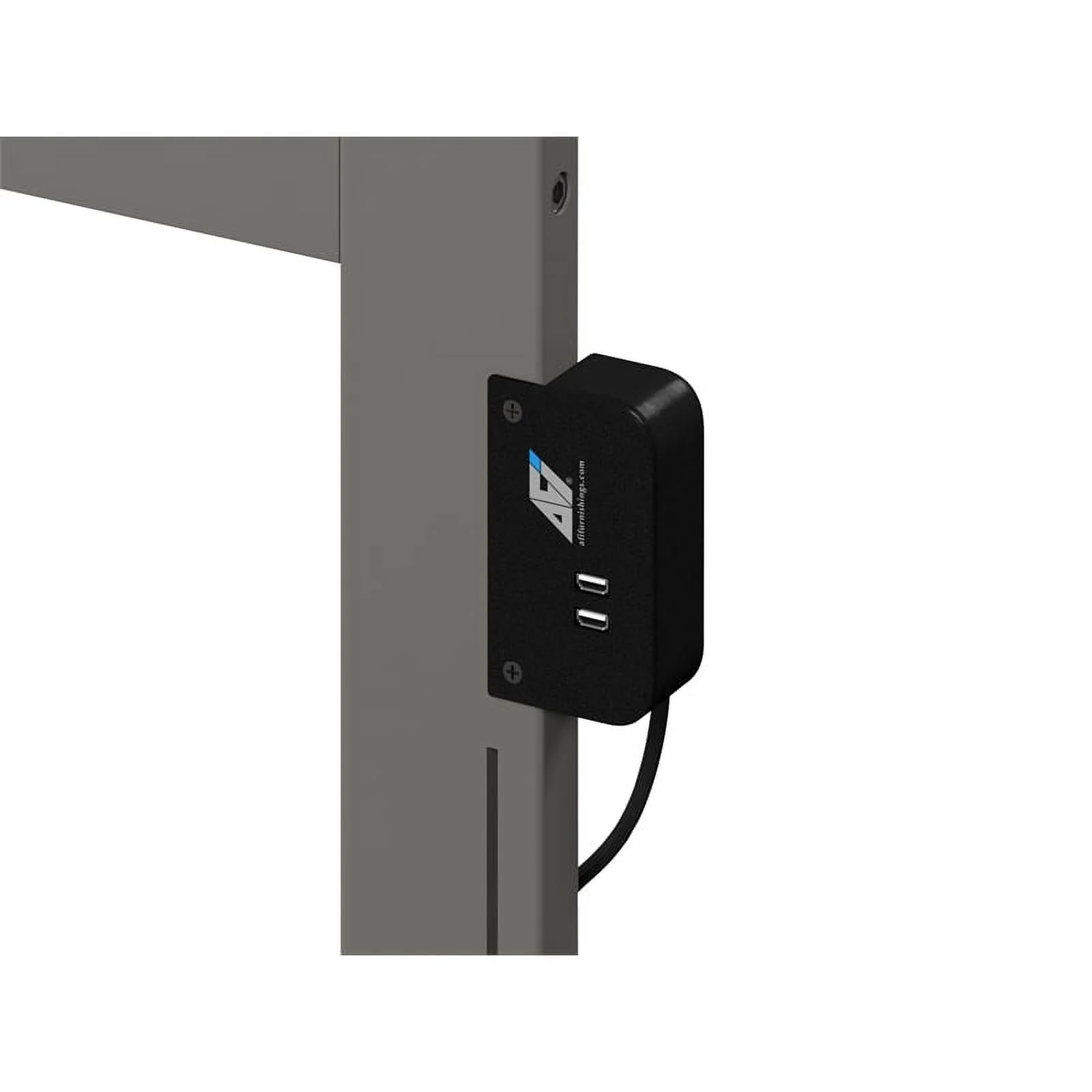 Leo & Lacey 2-Shelf Traditional Wood Twin Traditional Bed in Gray