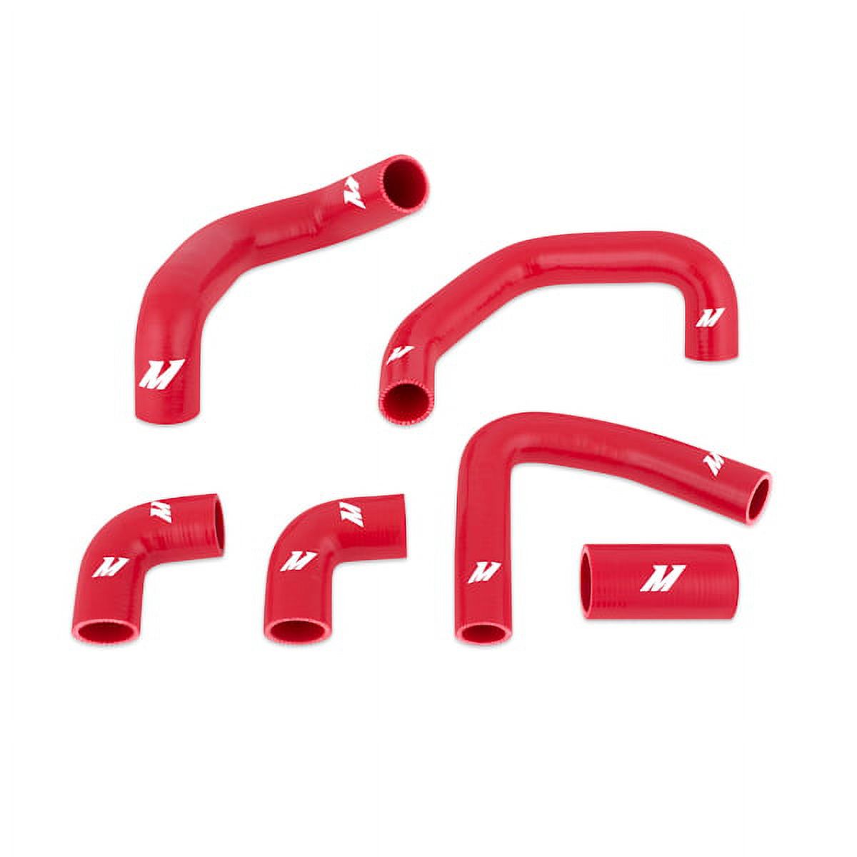 Mishimoto MMHOSE-VET-90RD Silicone Radiator Hose Kit Compatible With Chevrolet Corvette ZR1 1984-1996 Red