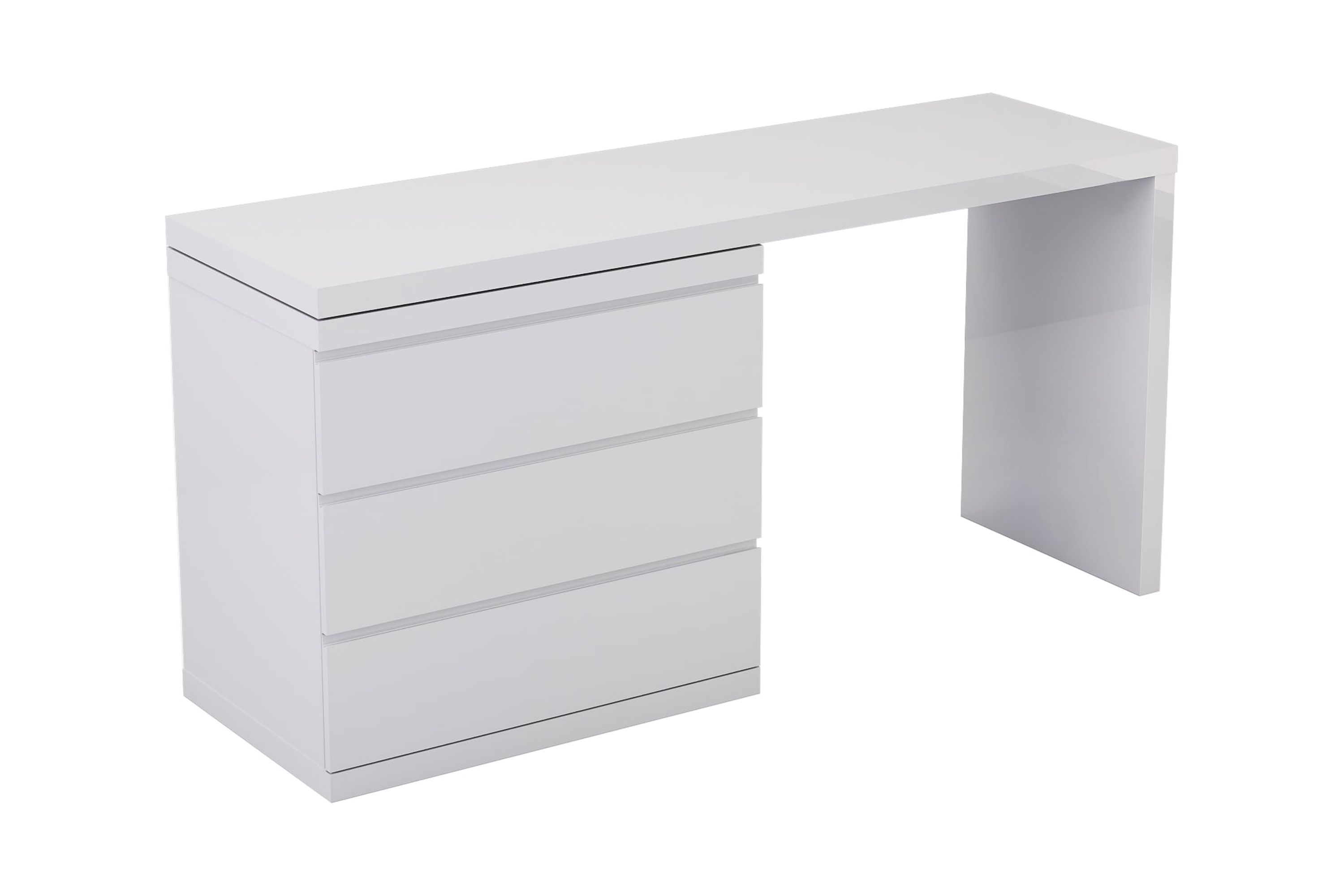 Single And Double Dresser Extension High Gloss White