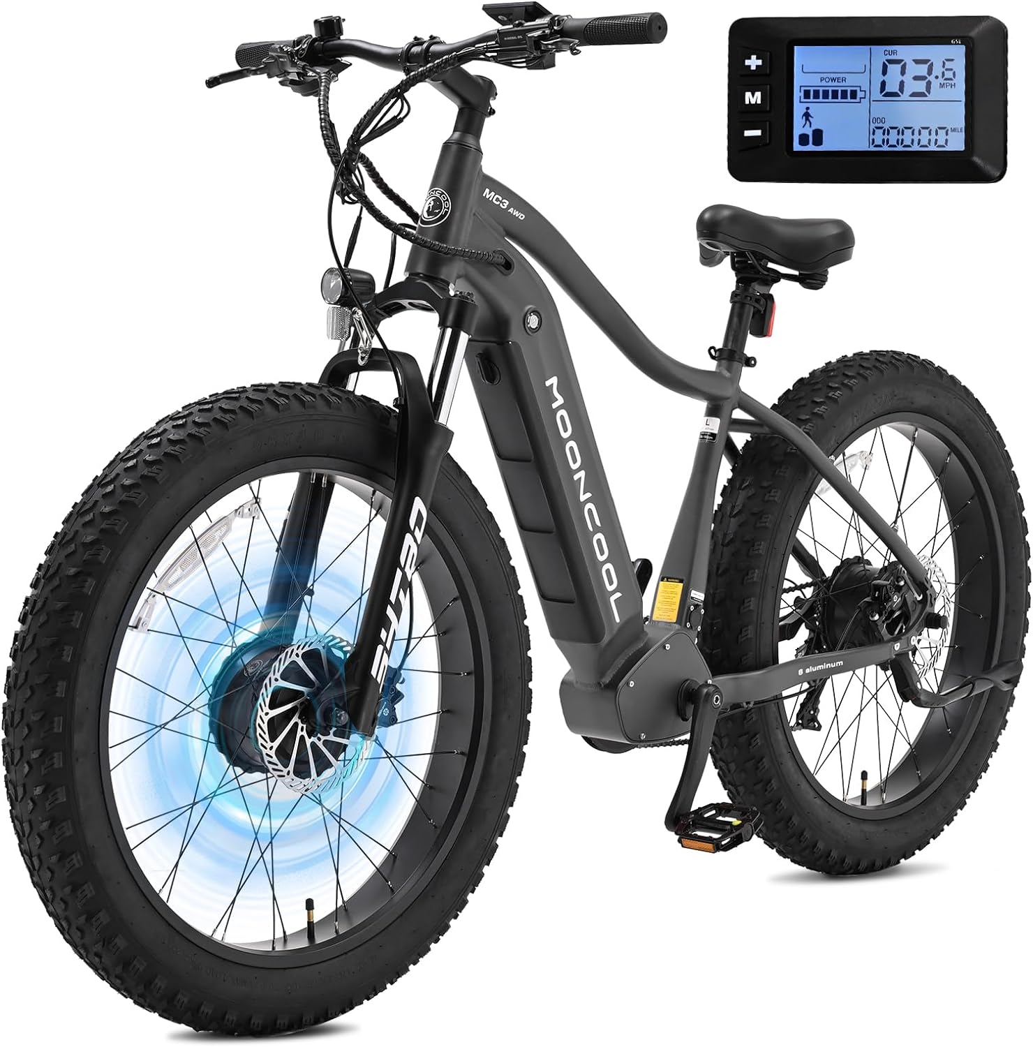 MOONCOOL Electric Bike for Adults, 26