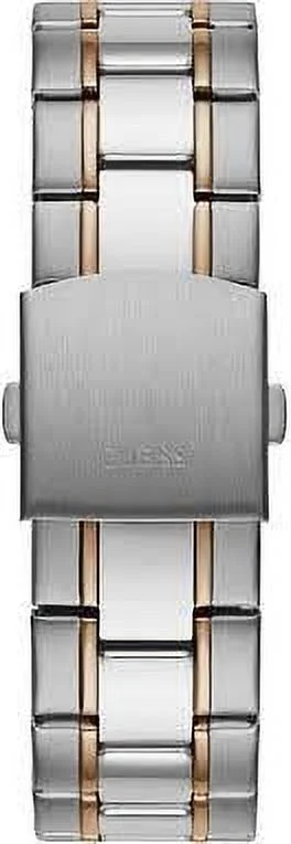 GUESS Two-Tone Silver Rose Gold Mens Watch GW0056G5
