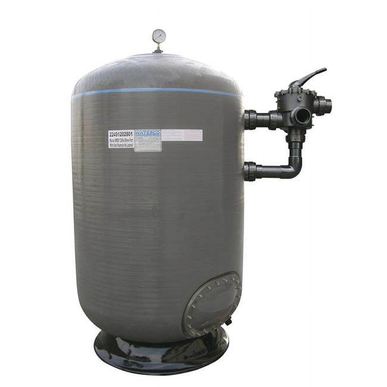 Waterco 22491204101NA 48 in. 58 PSI SMDD1200 Micron Commercial Vertical Sand Filter with 4 in. Bulkhead Connections