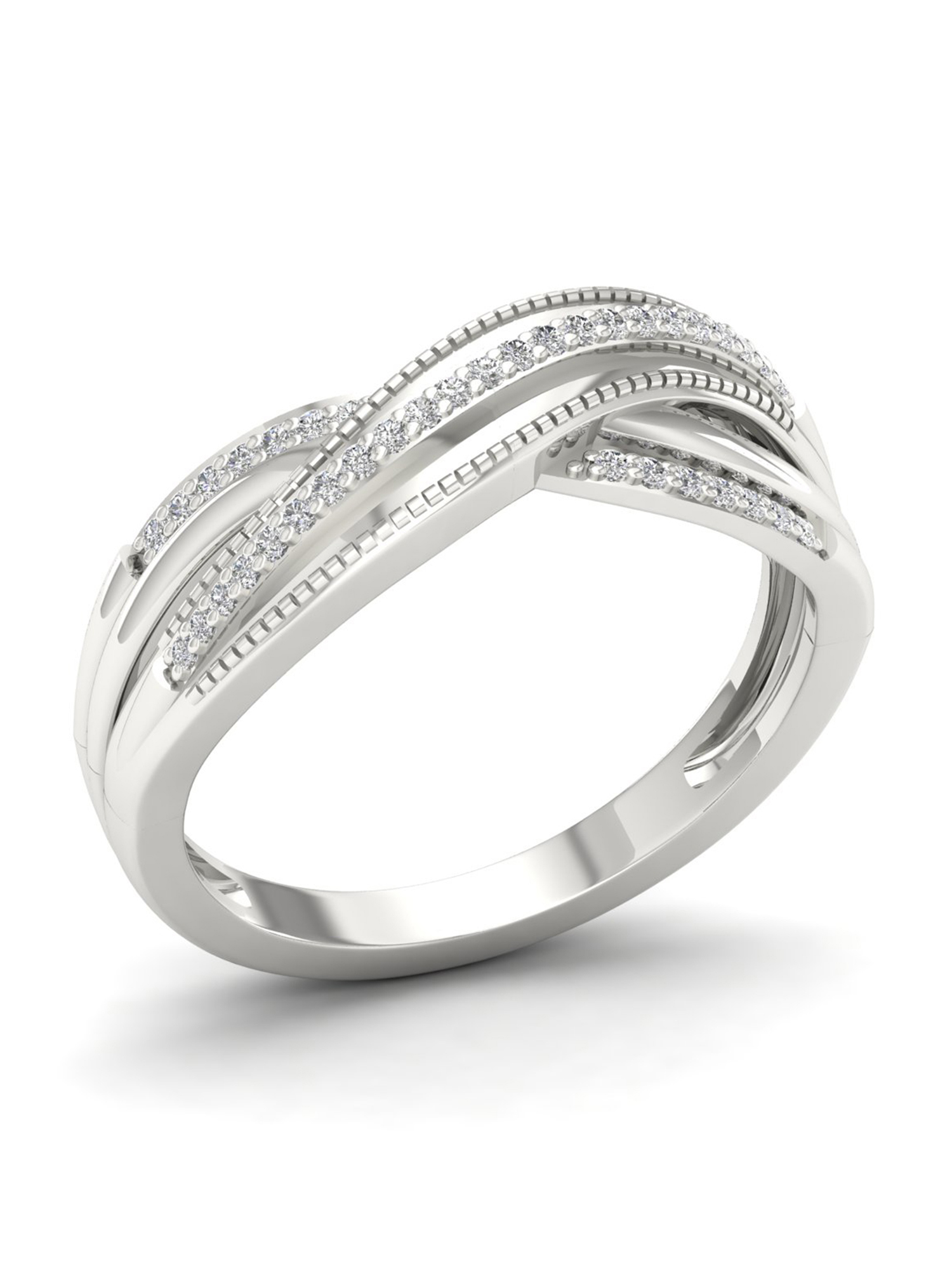 1/10Ct TDW Diamond S925 Sterling Silver Fashion Ring