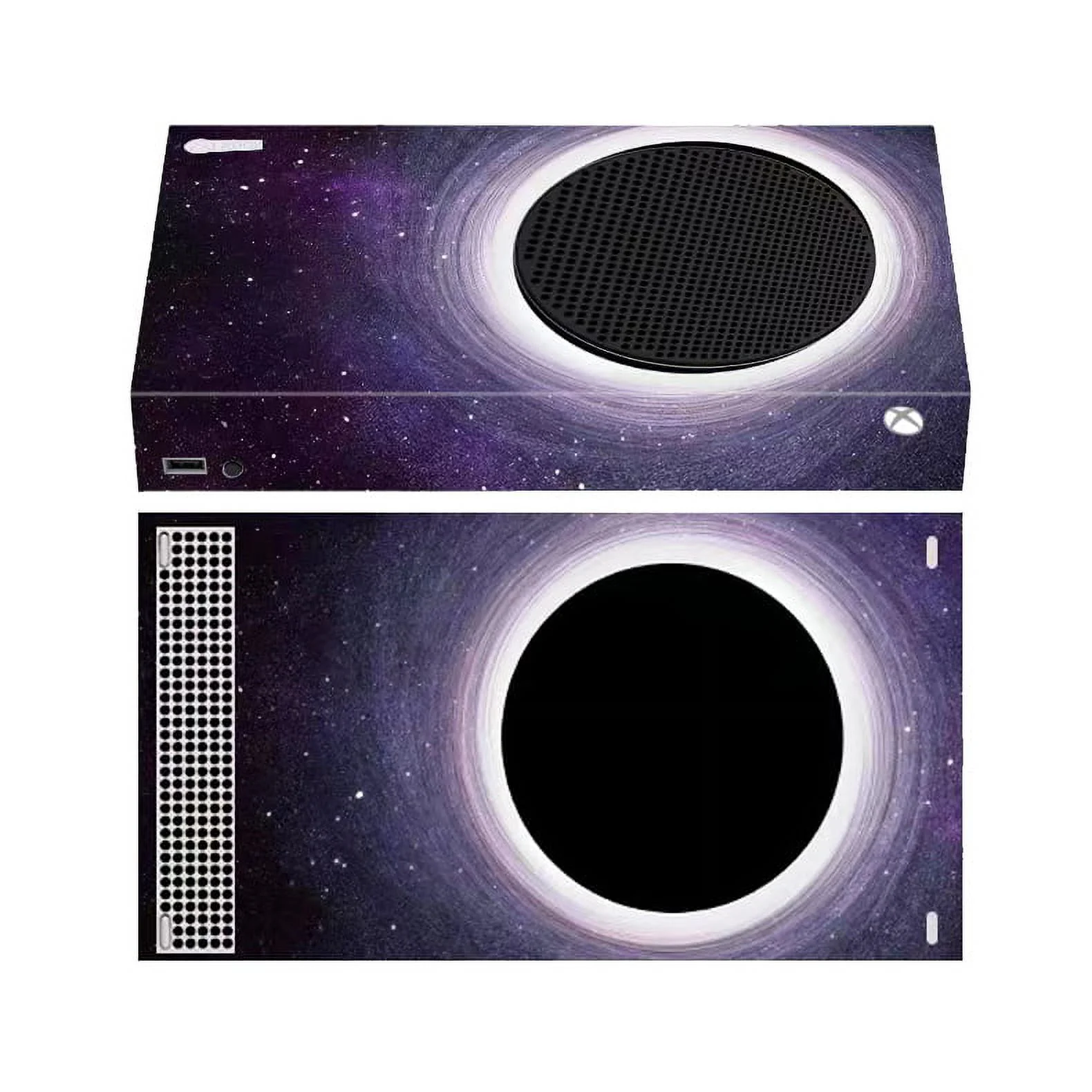 Microsoft Xbox Series S All Digital Gaming Console 512GB Solid State Drive White Xbox Console and Wireless Controller with Mytrix Full Body Skin Sticker - Eclipse