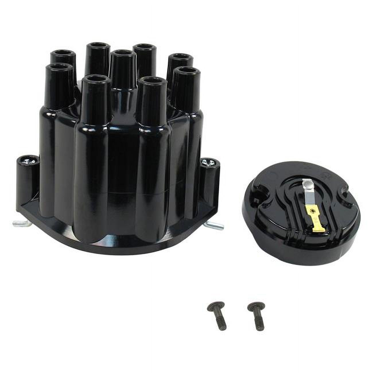 D600700 Flame Thrower Billet Distributor Cap & Rotor - Black