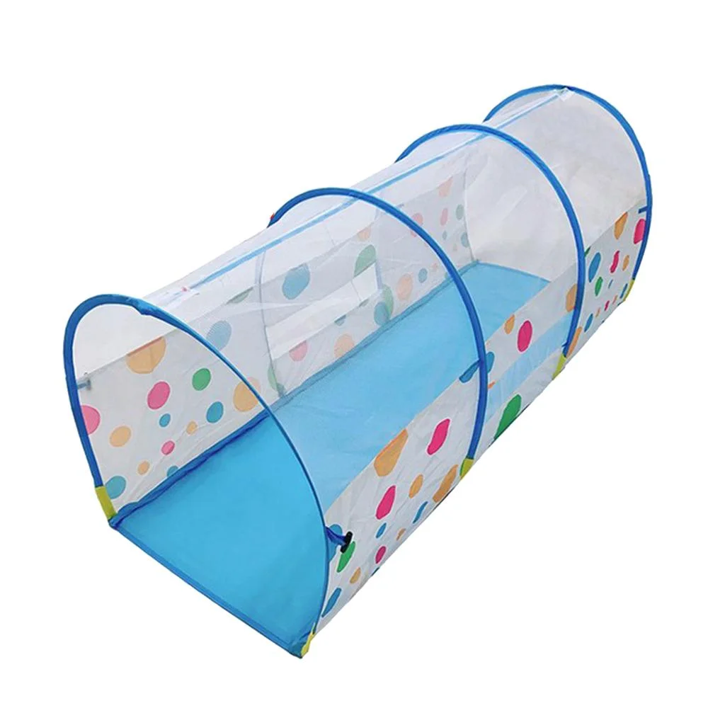 Portable Tube Tent Children Play House Children Outdoor And Indoor Toys Blue