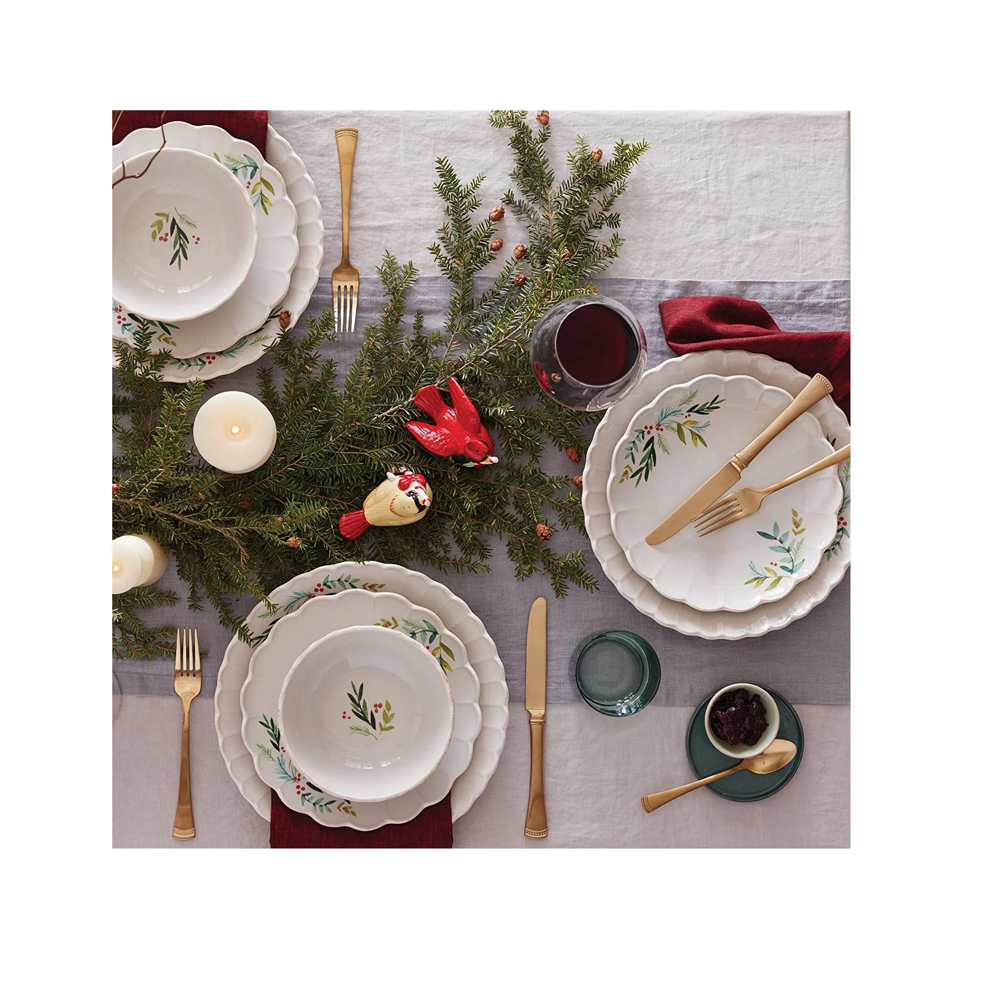 Lenox French Perle Berry 12-Piece Dinnerware Set