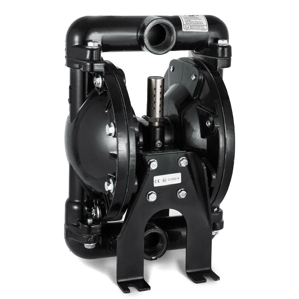 ZhdnBhnos 120PSI Air-Operated Double Diaphragm Pump 1 inch Inlet & Outlet Petroleum Fluids Heavy Duty Pneumatic Transfer Pump 35GPM