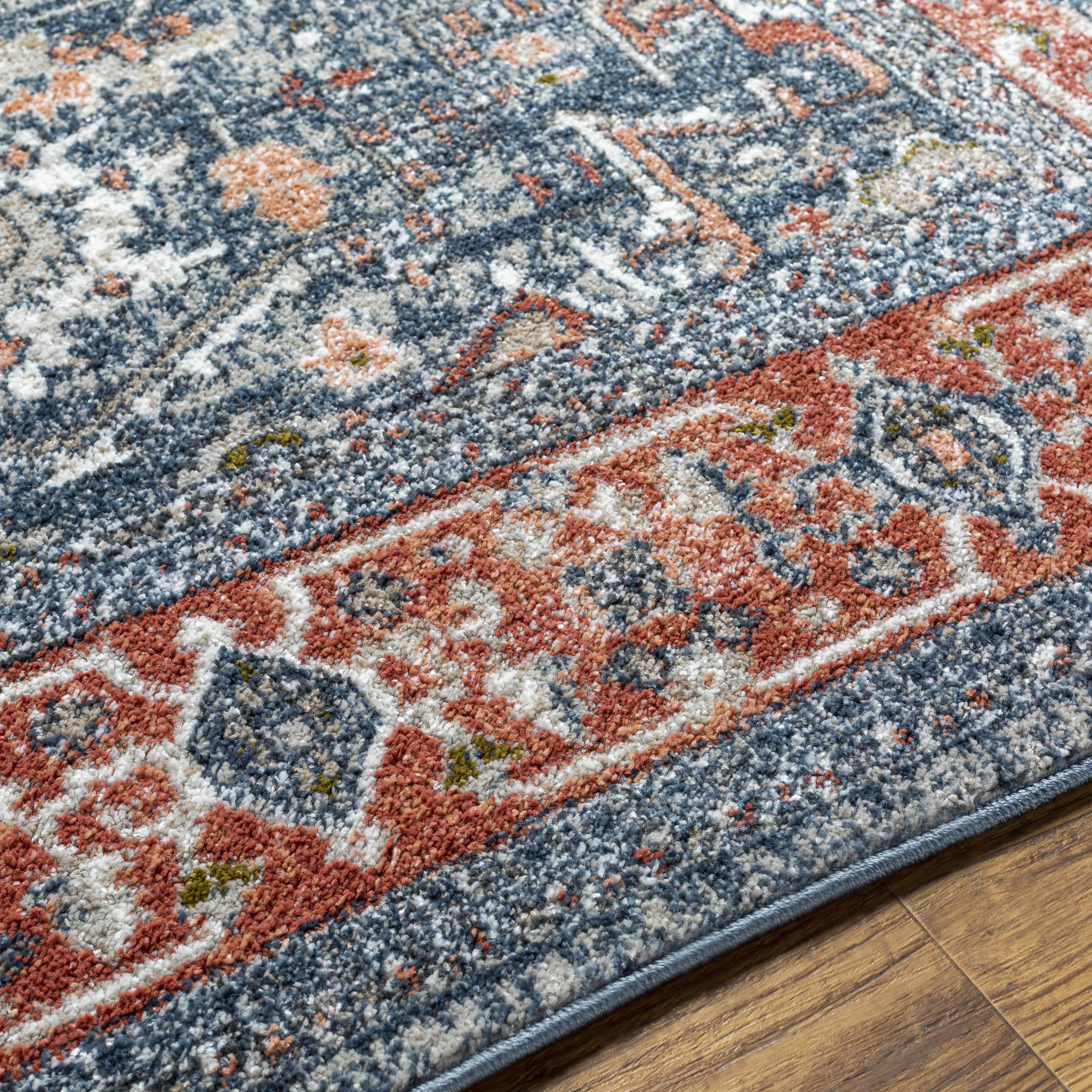 Hauteloom Embu Living Room, Bedroom Area Rug - Traditional - Gray - 9'2