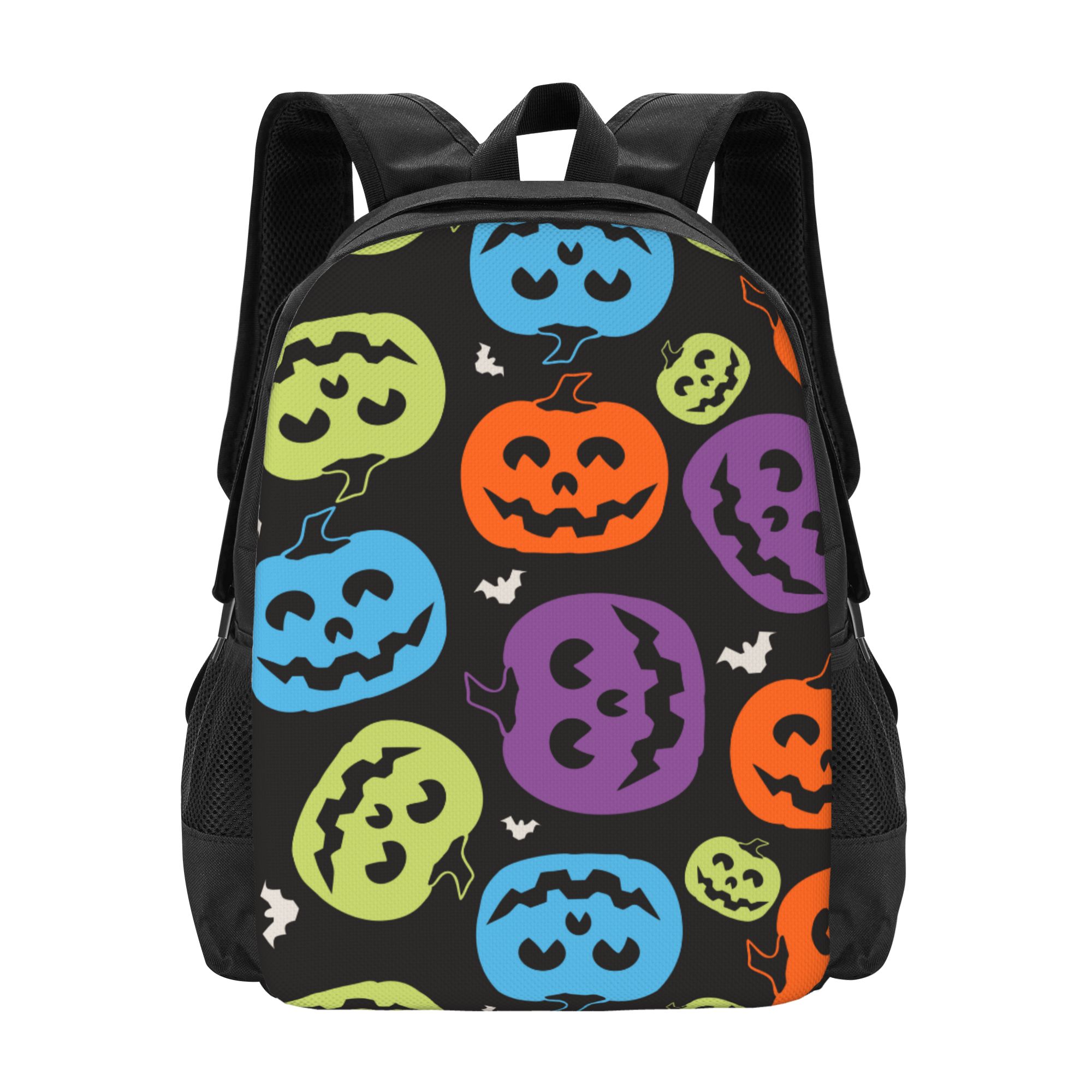DouZhe Lightweight Backpack, Horror Halloween Pumpkin Monster Prints Travel Outdoor Hiking Bag School Bookbag Casual Daypack Backpacks for Women Men