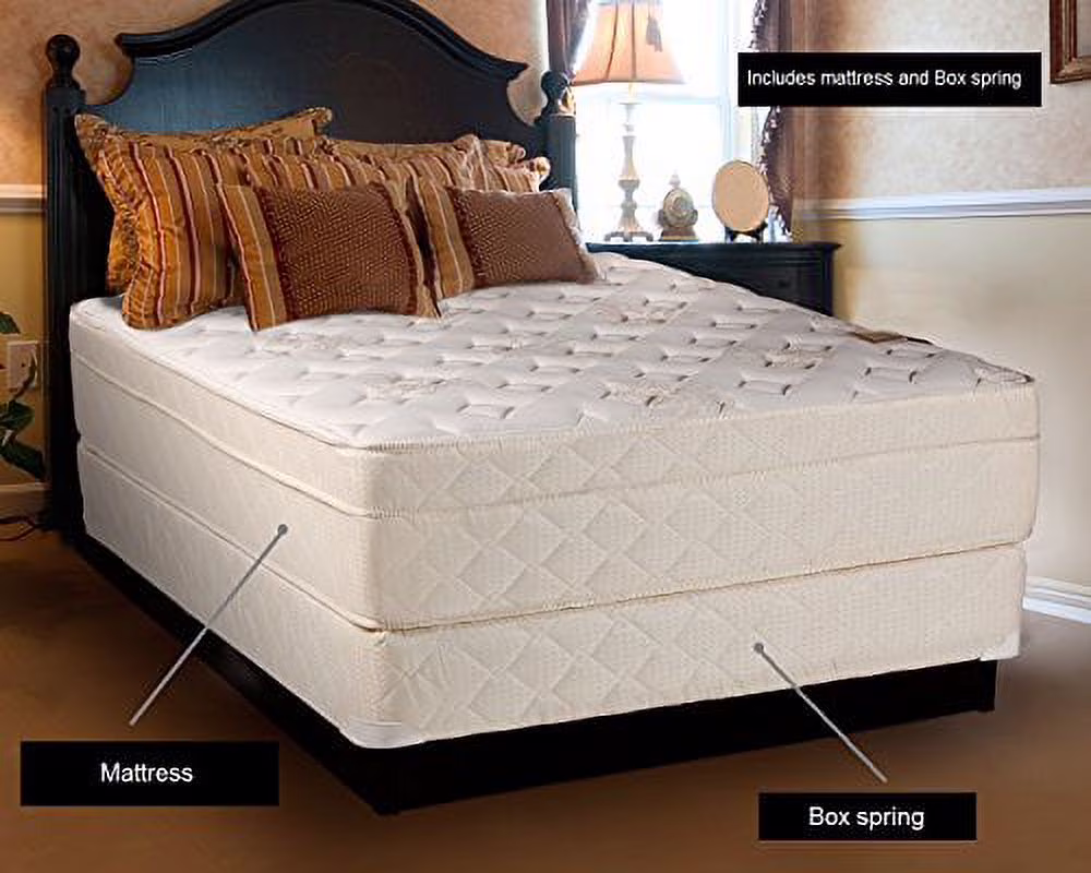 Beverly Hills Firm Foam Encased Eurotop (Pillow Top) Mattress and Box Spring Set (Full 54