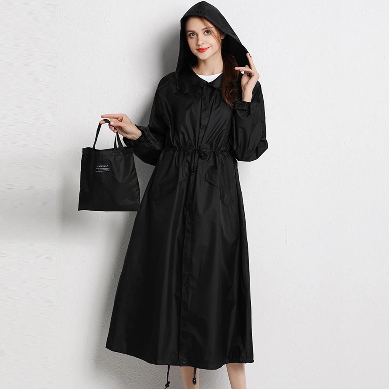 Women Rain Coat Waterproof Rain Coat, Lightweight Reusable Hiking Rain