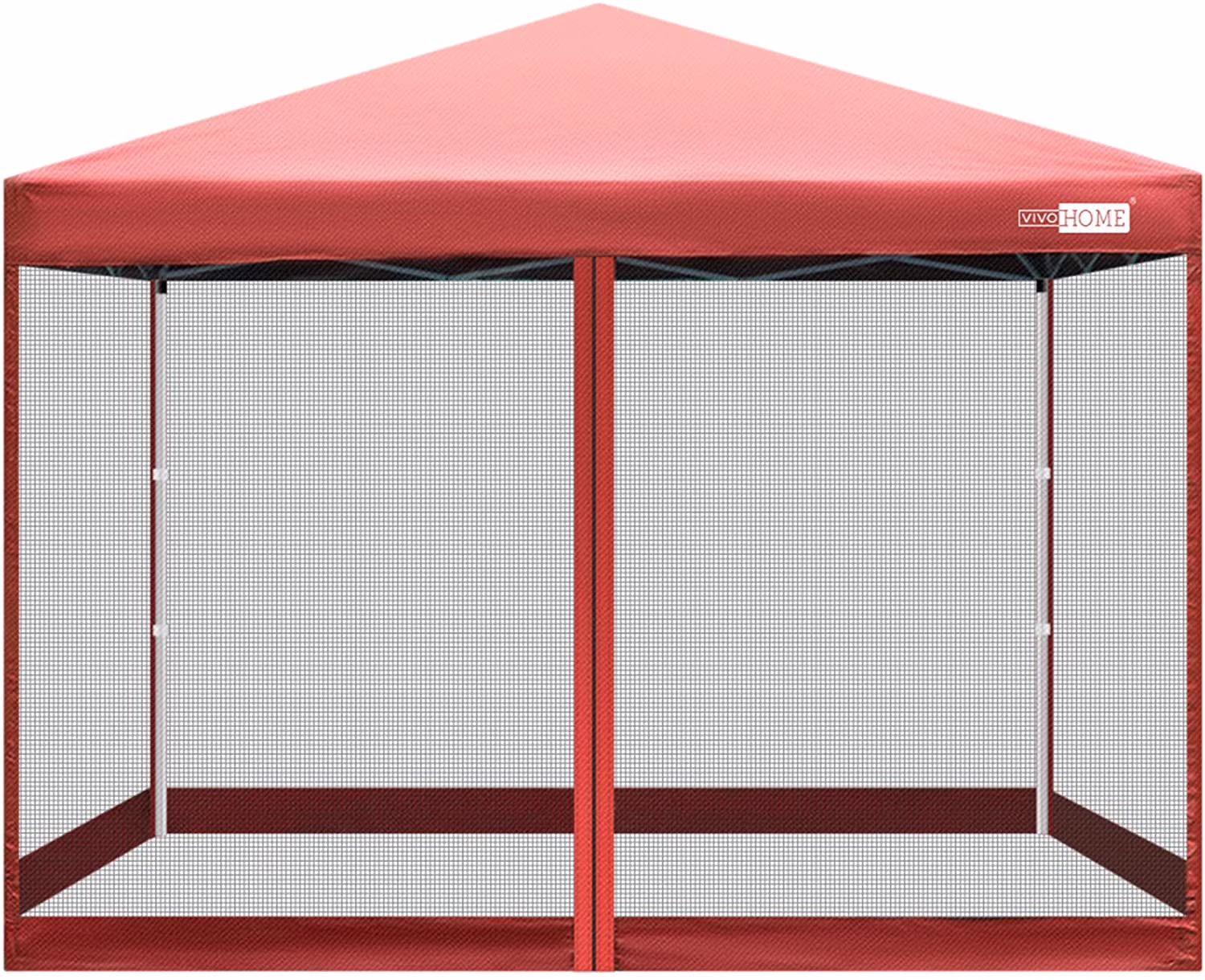 VIVOHOME 10' x 10' Red Pop-up Outdoor Canopy