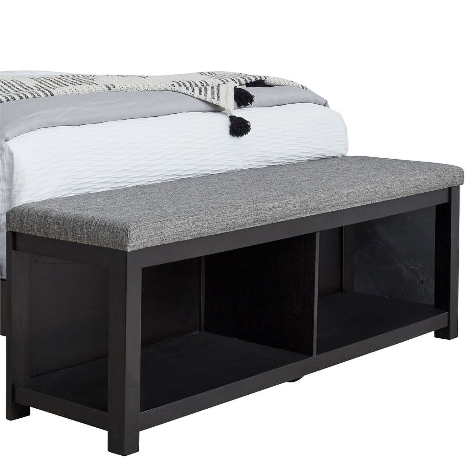 Progressive Furniture Foxfire Wood Queen Complete Bed in Midnight Black