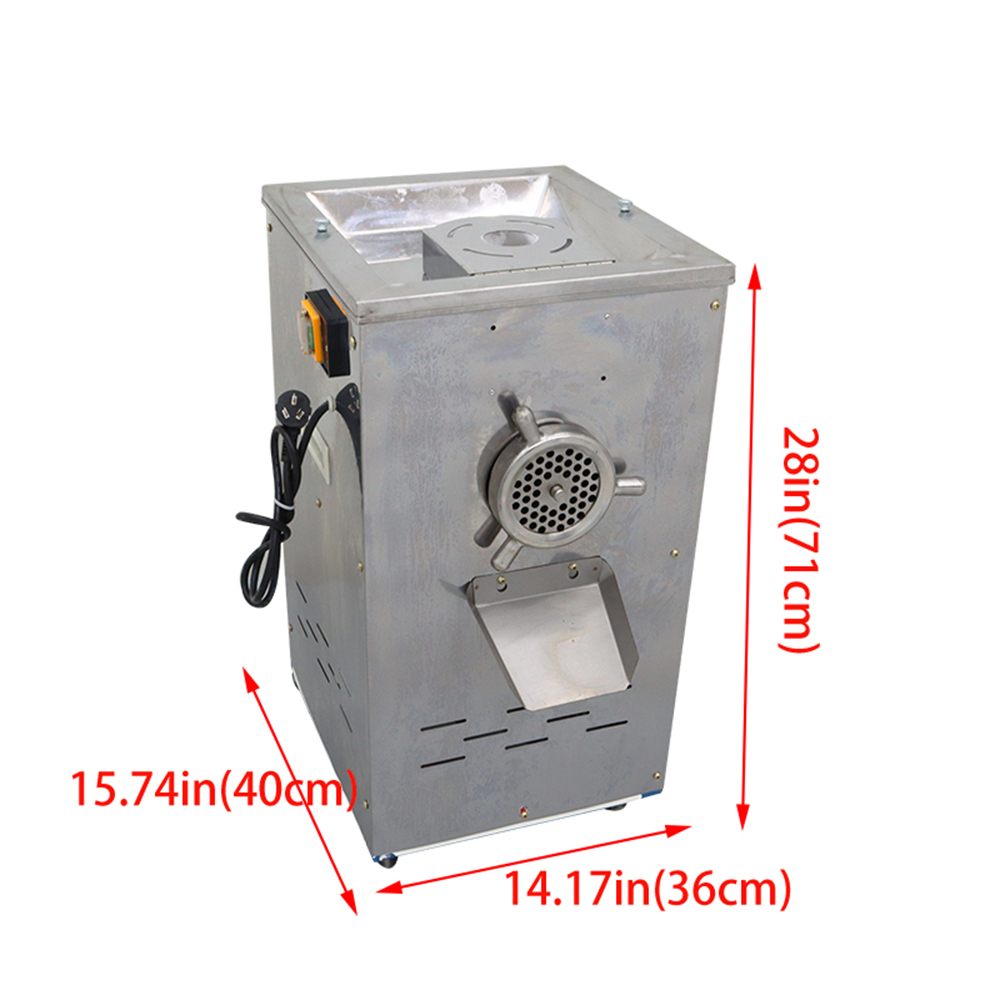 PreAsion Electric Meat Grinder Feed Processer Food Crusher Stainless Steel Mincer 220V