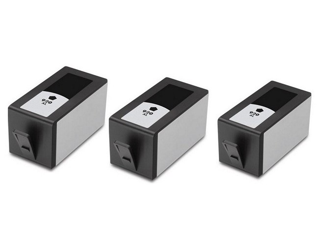 PrinterDash Replacement for OfficeJet 6000/6500/7000/7500/PRO 6500 Black High Yield Inkjet (3/PK-1200 Page Yield) (NO. 920XL) (CD971AE_3PK)