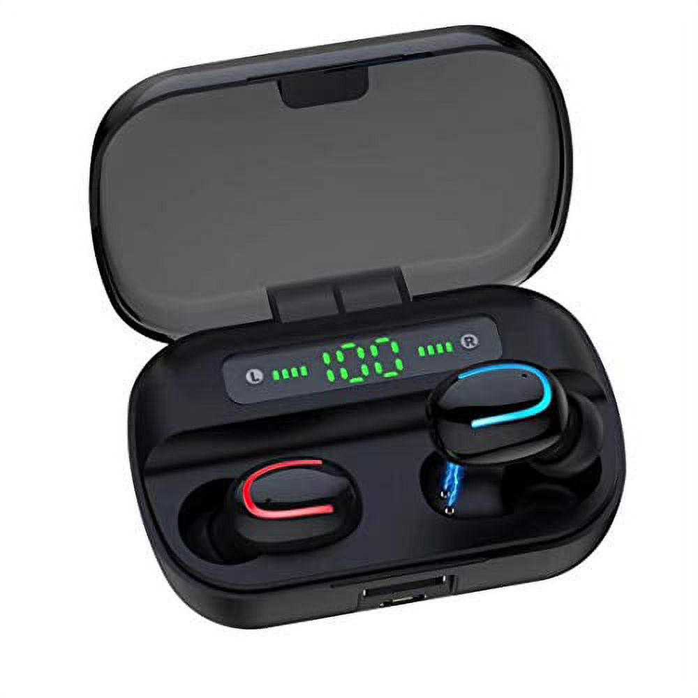 TWS Headphones Wireless Earbuds Earphones True Wireless Stereo Headset Hands-Free Mic Charging Case Compatible with iPhone 12, Mini, Pro, Max