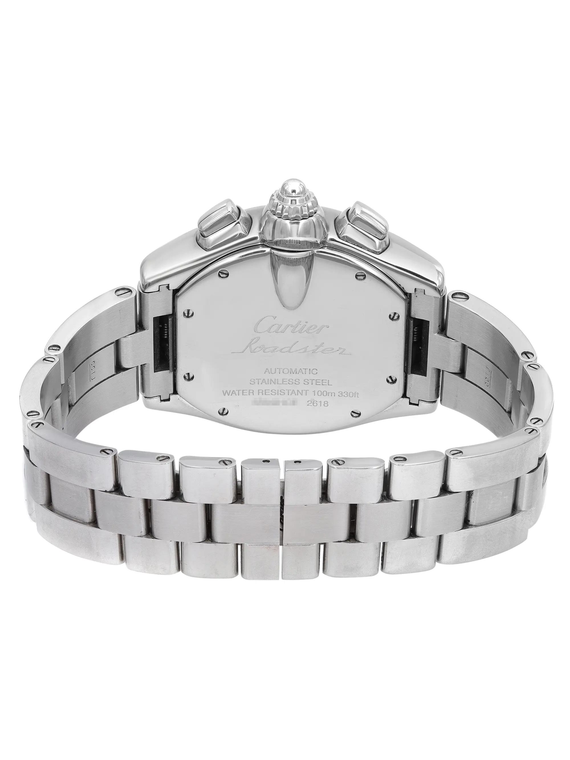 Cartier Roadster XL Steel Silver Dial Automatic Men Watch W62019X6