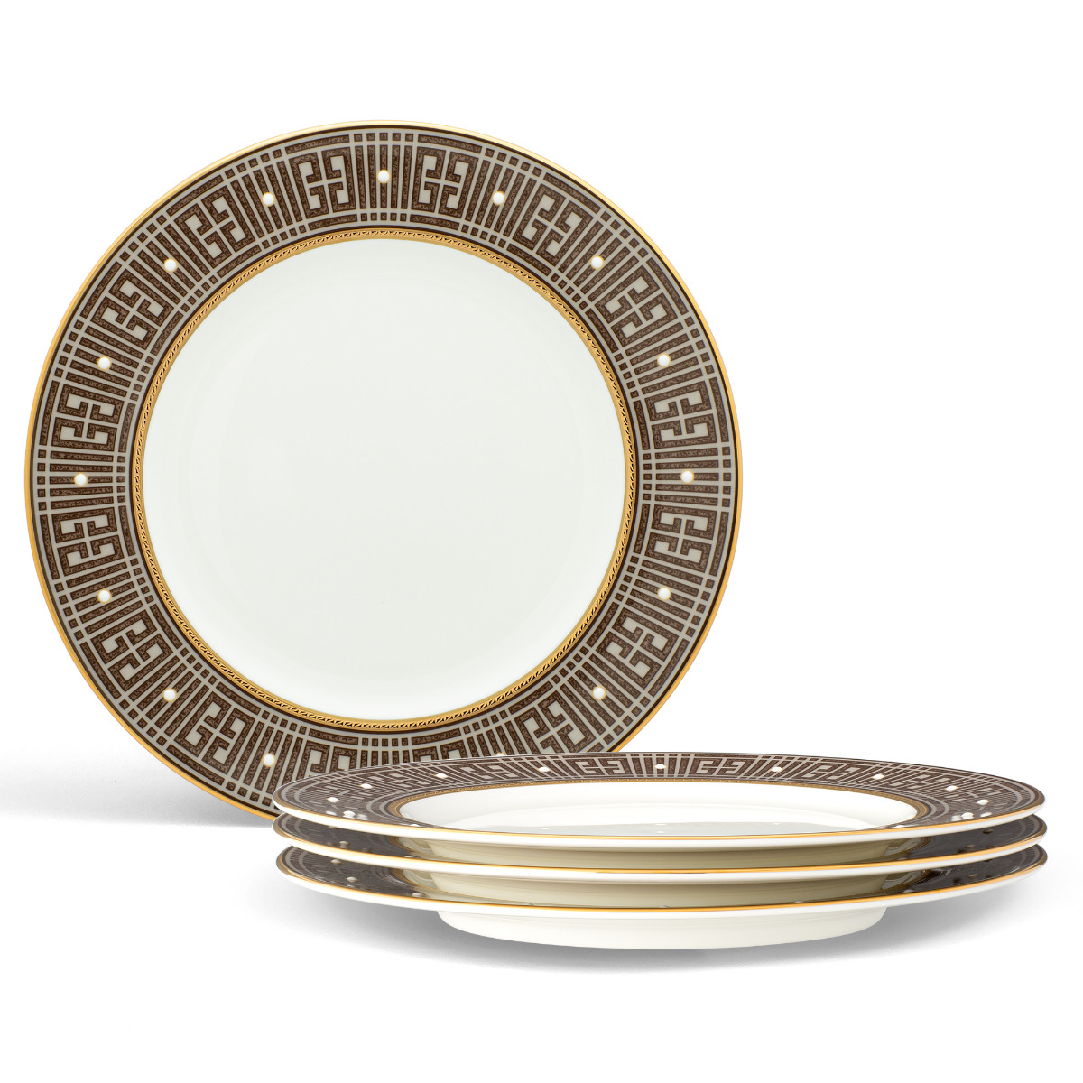 Noritake Infinity Bronze Set of 4 Salad Plates