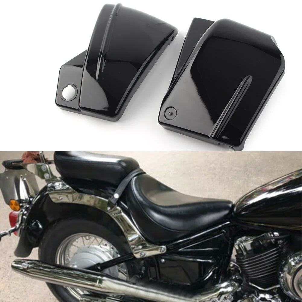 ZS 2Pcs Motorbike Side Fairing Battery Cover For Yamaha V-Star DragStar 650 XVS650A Custom Classic All Years
