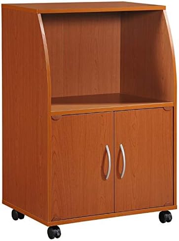 Microwave Kitchen Cart in Cherry
