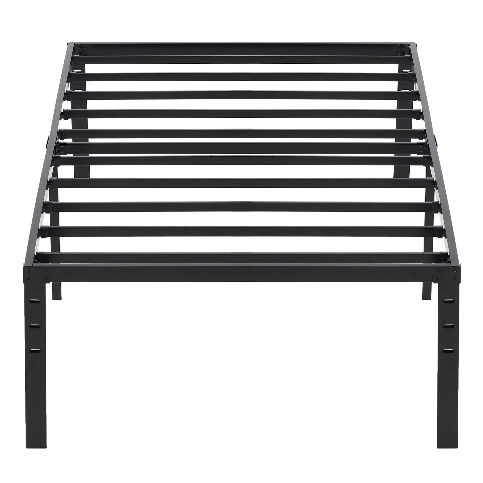 18 Inch Metal Platform Bed Frame / Mattress Foundation with Steel Slat Support / No Box Spring Needed / Easy Assembly, Twin