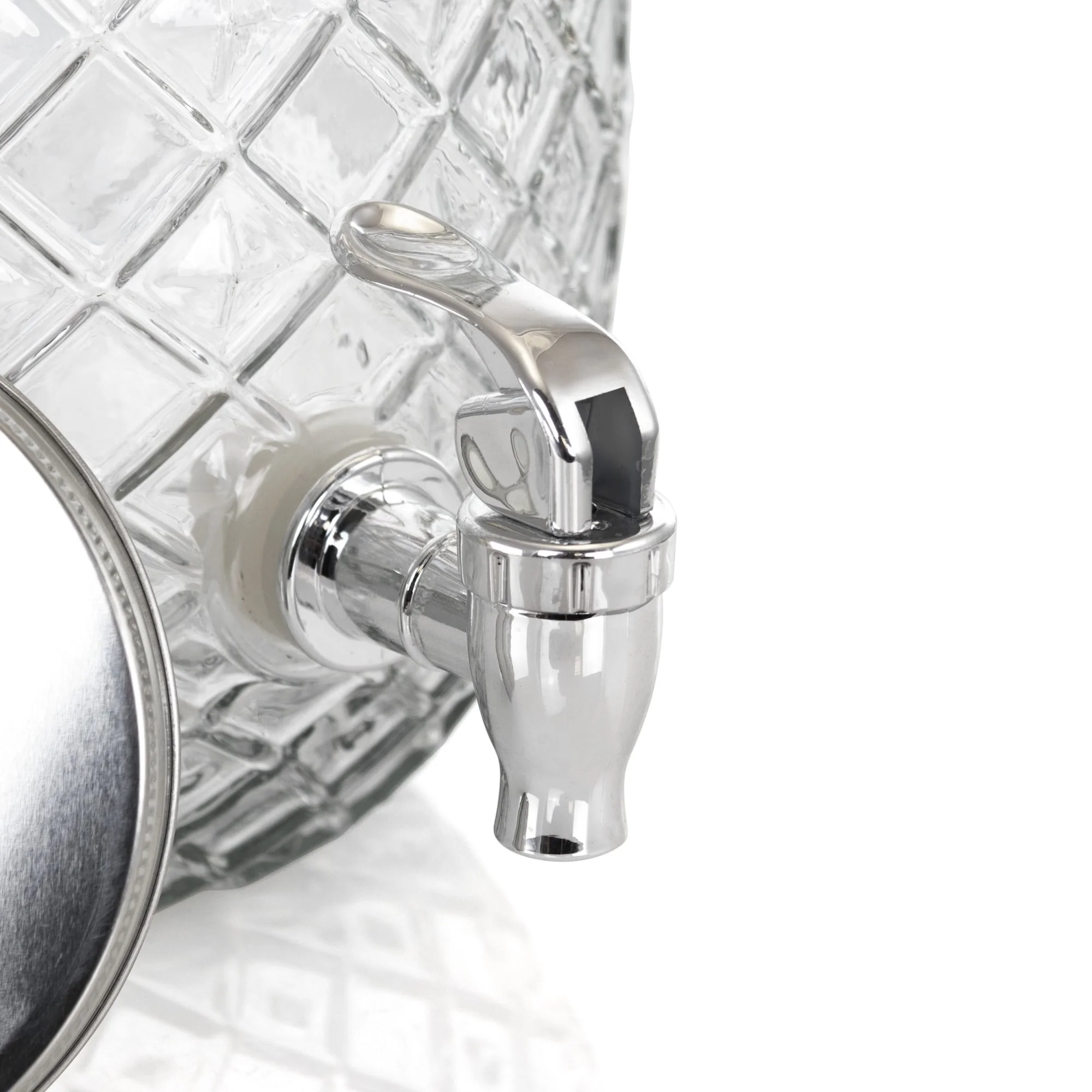 Gibson Home 1.2 Gallon Pineapple Clear Glass Drink Dispenser