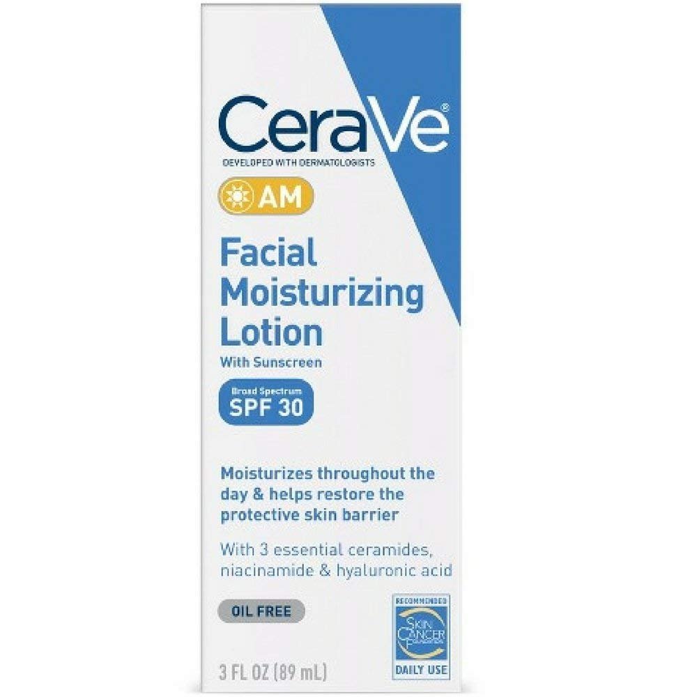 CeraVe Facial Moisturizing Lotion AM 3 oz Pack of 6