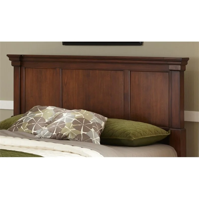 Bowery Hill Traditional Wood King Headboard in Brown
