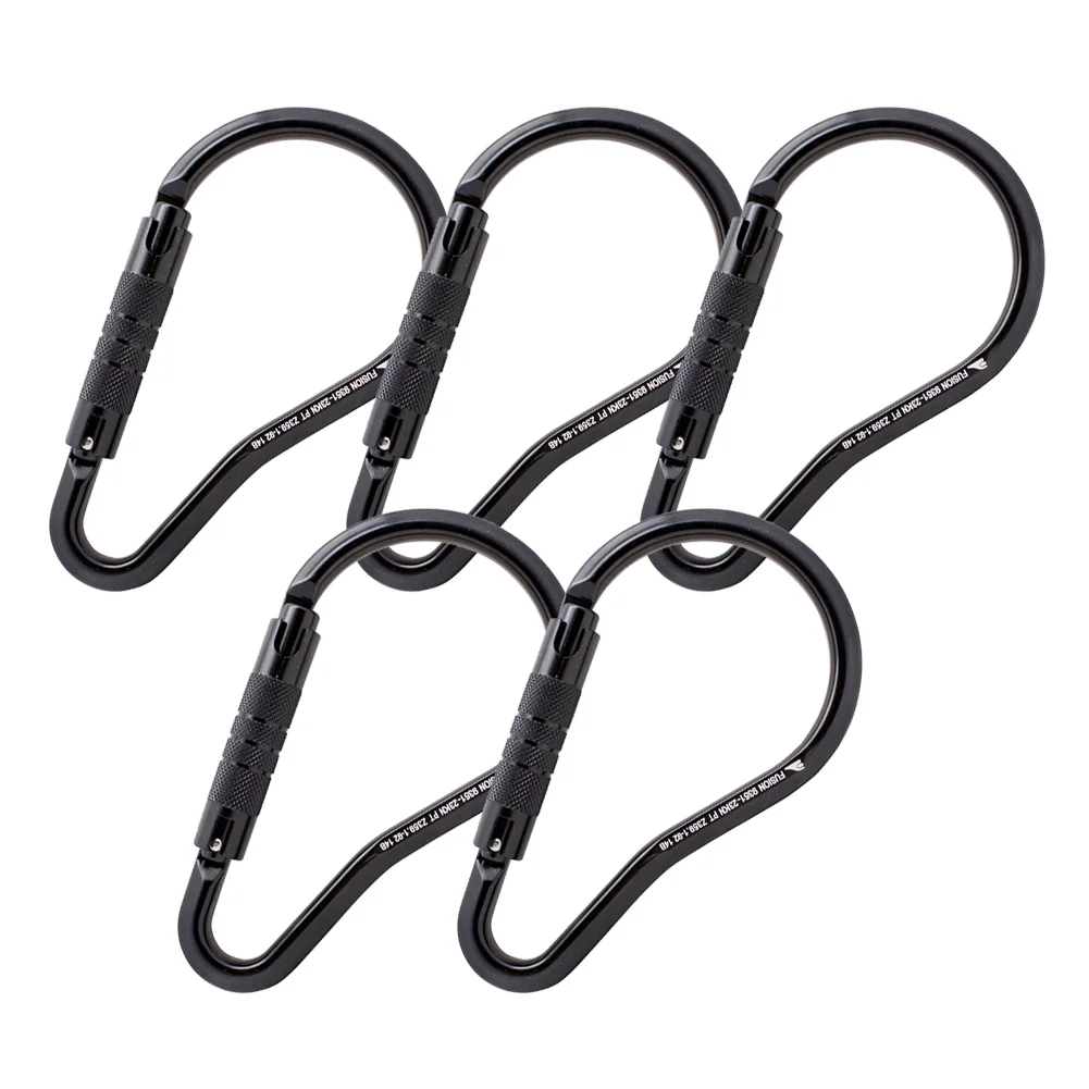 Fusion Climb Prima Alumn Auto Lock Ladder Hook Carabiner 5-Pack