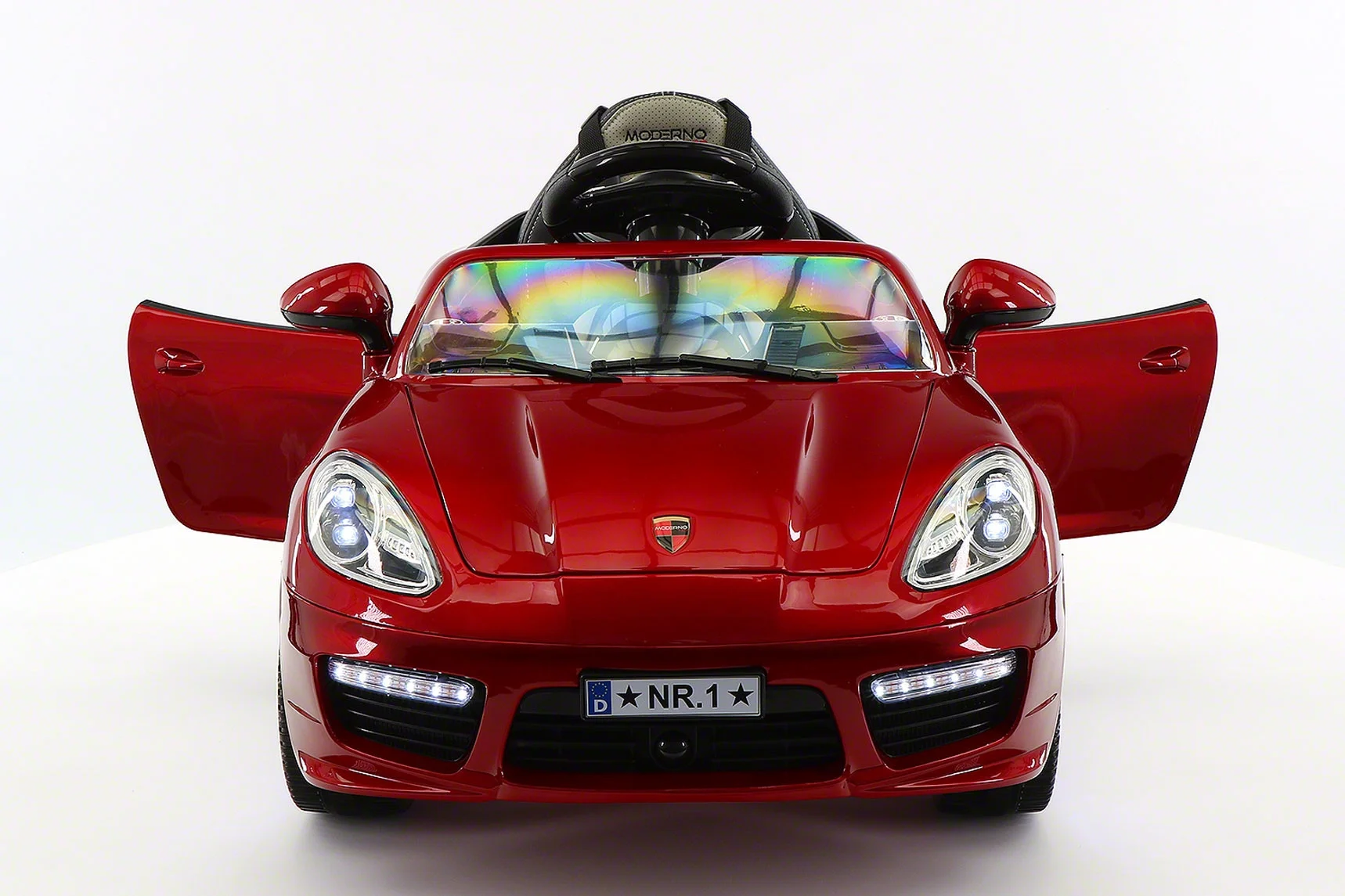 Kiddie Roadster 12V Kids Electric Ride-On Car with R/C Parental Remote | Cherry Red