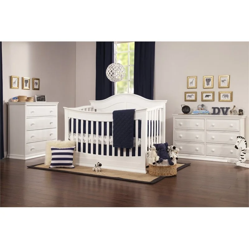 DaVinci Meadow 4-in-1 Convertible Crib With Toddler Bed Conversion Kit