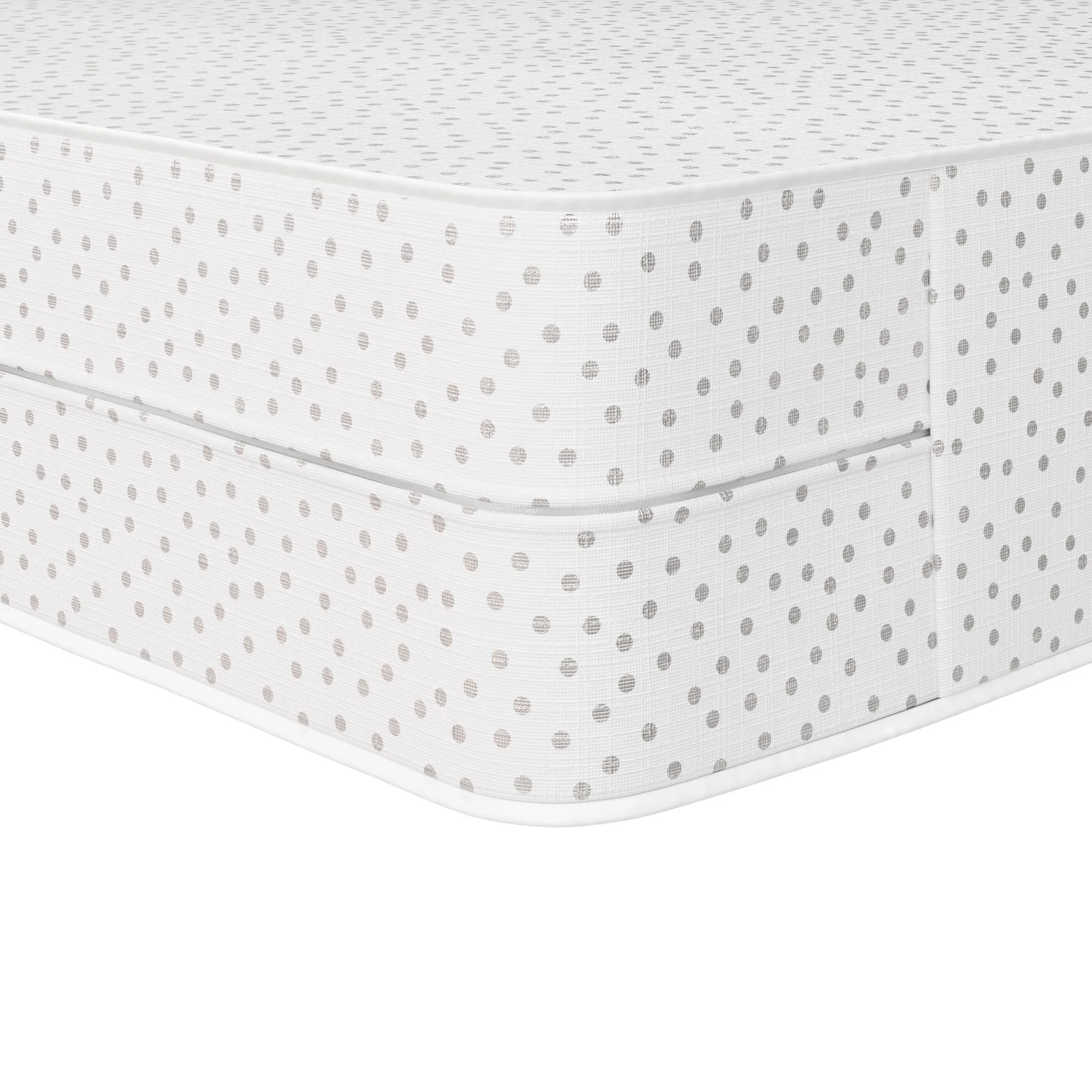Little Seeds Monarch Hill Ivy Metal Toddler Bed with Safety 1st Sweet Dreams Baby & Toddler Mattress, Off White