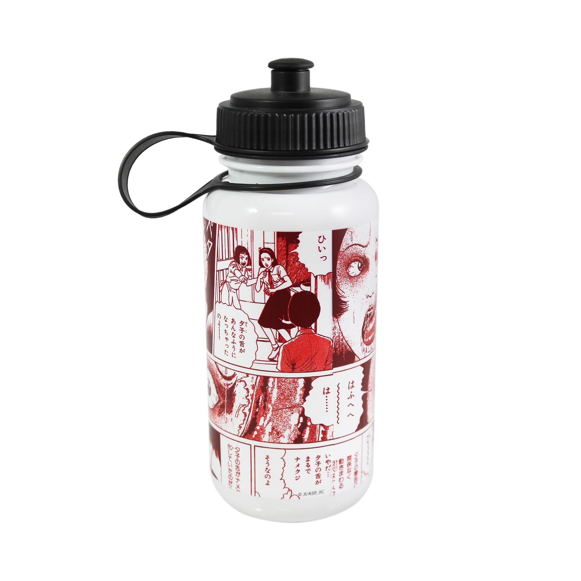 Official Licensed Junji Ito Plastic Collection Slug Girl Water Bottle for Outdoor Activities, 28 Oz